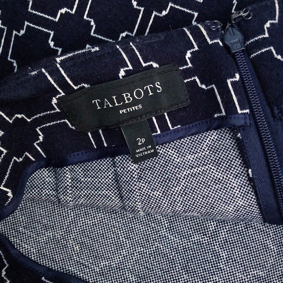 SOLD NWOT Talbots Wool Patterned Skirt - Picture 2 of 2